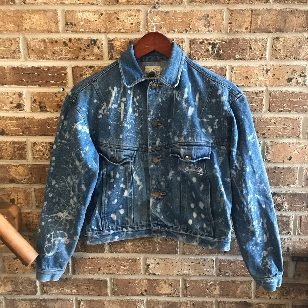 Vintage 80s Acid Wash Denim jacket
Size medium